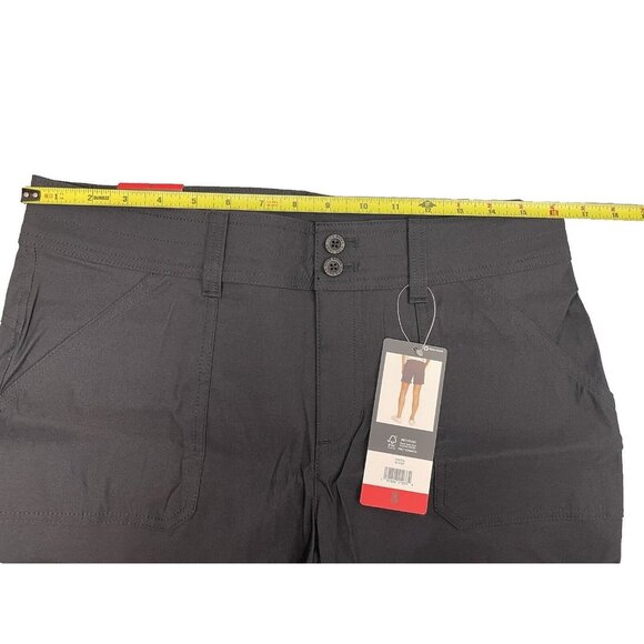 Eddie Bauer Ladies' Cargo Shorts Black Size 8 Pocket With Zipper Lightweight - Picture 5 of 14